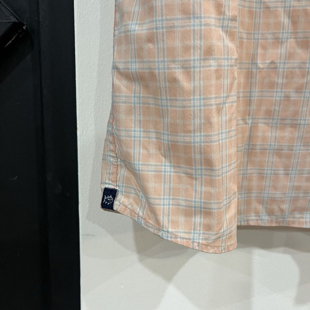 Southern Tide Men’s Intercoastal Plaid Performance Shirt XL Short Sleeve Button - Picture 5 of 5